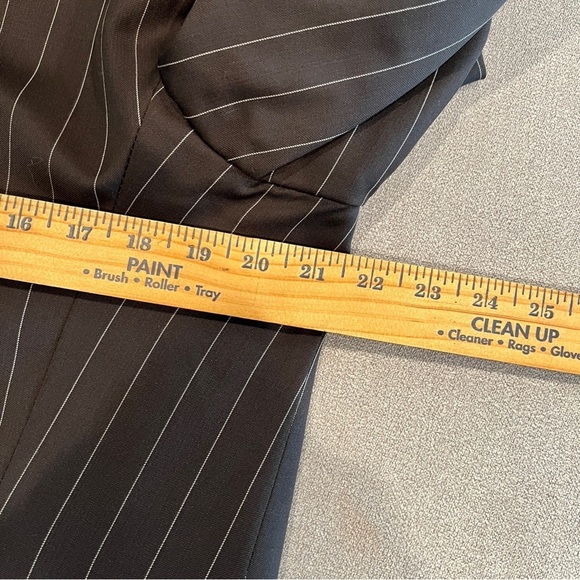 Gianfranco Ferre Mens Three Button Blazer Jacket Brown Size 42R Stripes - Picture 10 of 12